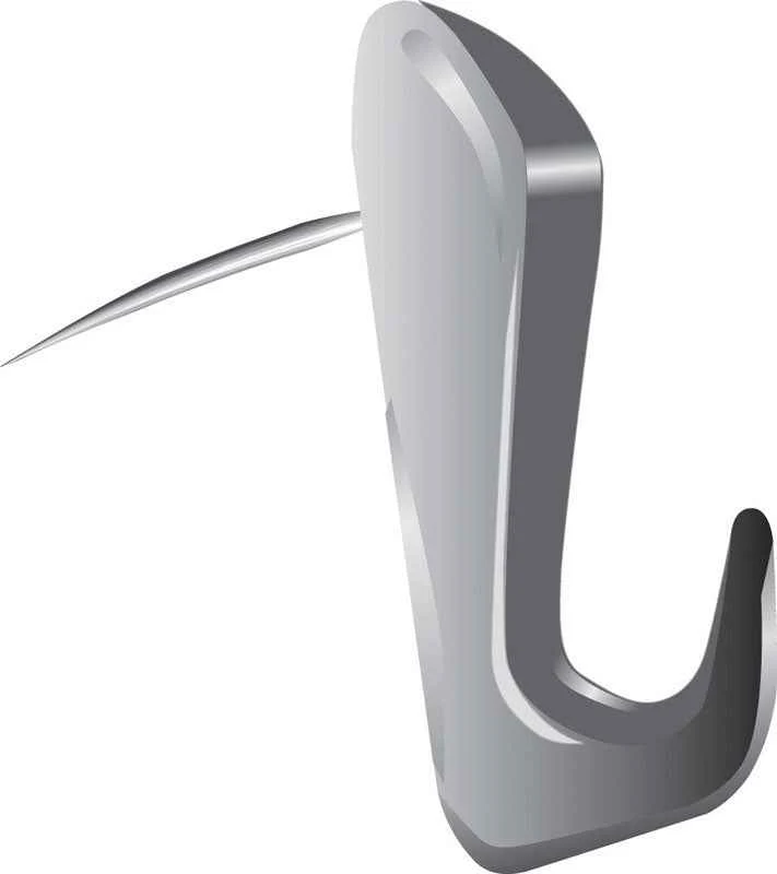 Hillman WallBiter Brass-Plated Silver Small Picture Hook 45 lb. 4 pk (Pack of 10) - Image 2