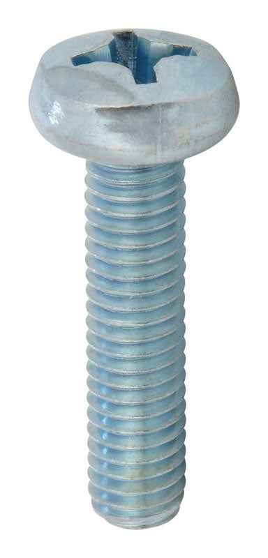 HILLMAN M6-1 Ga. X 25 mm L Phillips Pan Head Zinc-Plated Steel Metric Machine Screws 1 pk - Image 2