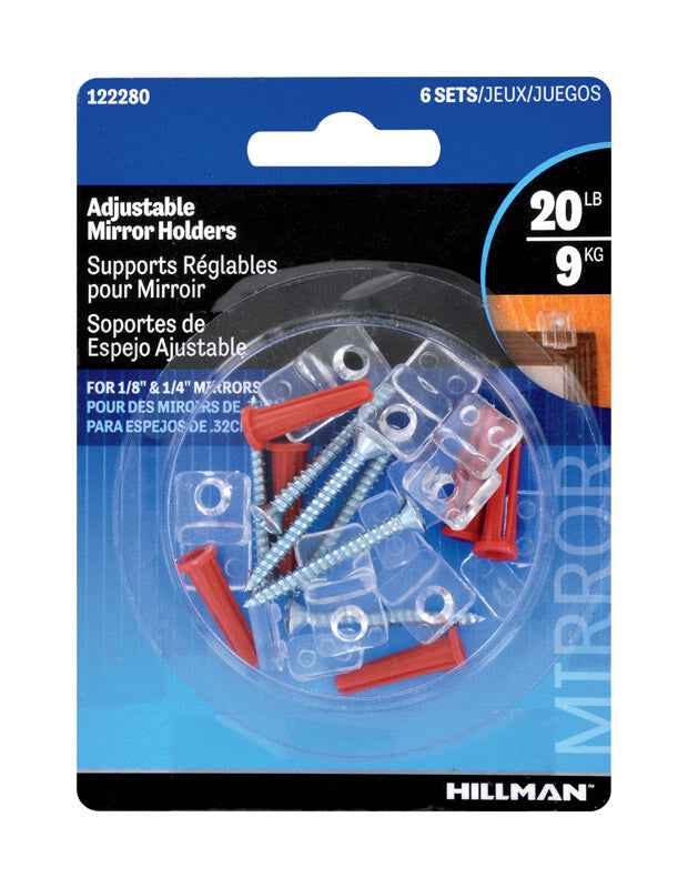 Hillman AnchorWire Medium Mirror Holder Kit 1 lb. 6 pk (Pack of 10) - Image 3