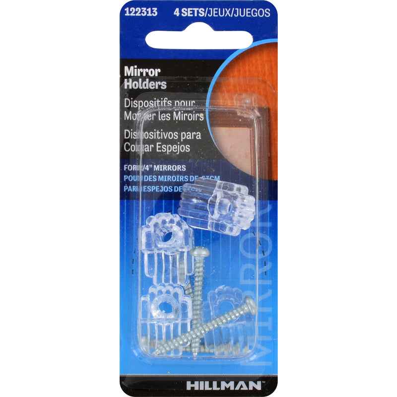 Hillman AnchorWire Holder Kit Mirror Holder 4 pk (Pack of 10) - Image 2