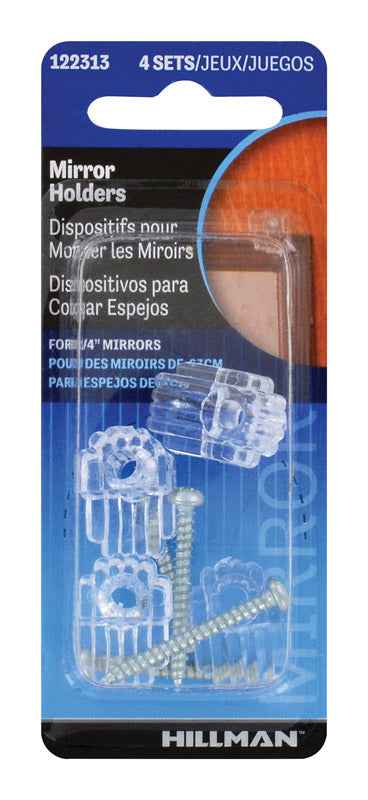 Hillman AnchorWire Holder Kit Mirror Holder 4 pk (Pack of 10) - Image 3
