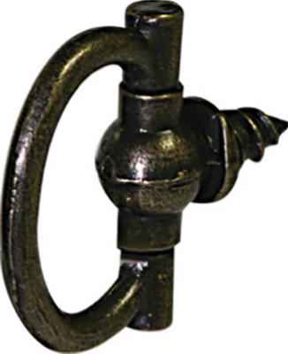 HILLMAN AnchorWire Antique Oval Ring Hanger Brass 2 pk 2 lb. (Pack of 10) - Image 2