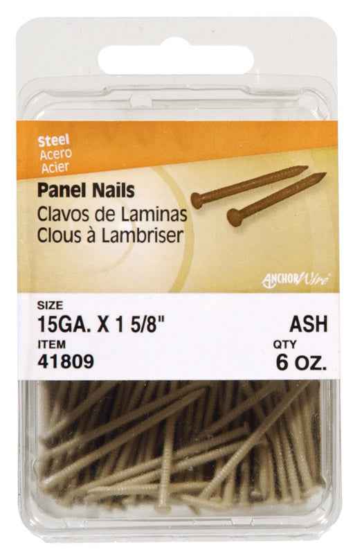 Hillman 1-5/8 in. L Panel Steel Nail Annular Ring Shank Flat (Pack of 5)