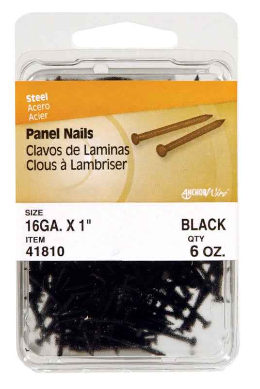 Hillman 1 in. L Panel Steel Nail Square Shank Flat (Pack of 5)