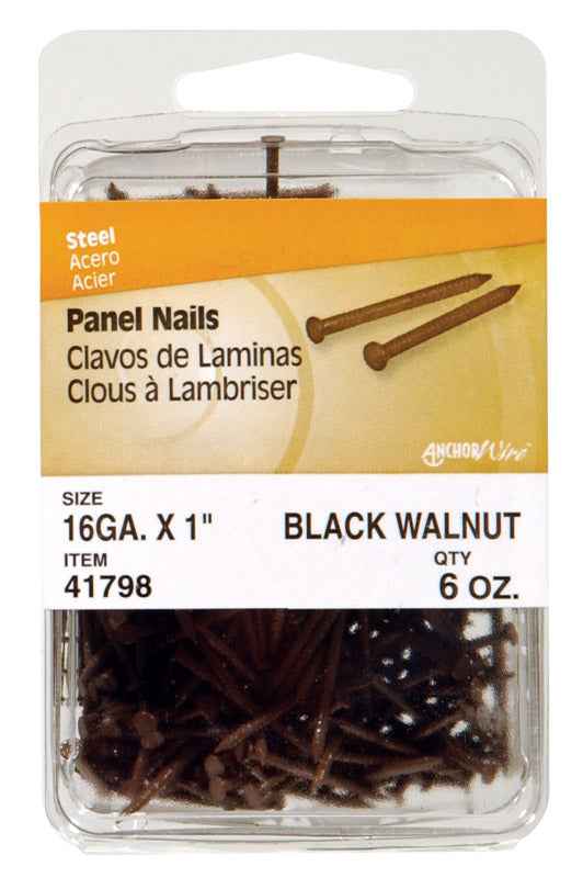 Hillman 1 in. L Panel Steel Nail Annular Ring Shank Flat (Pack of 5)