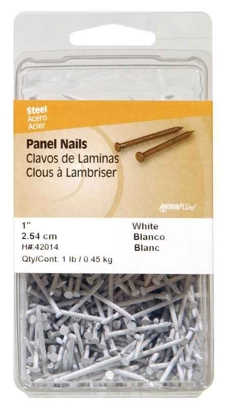 Hillman 1 in. L Panel Steel Nail Annular Ring Shank Flat (Pack of 3) - Image 2