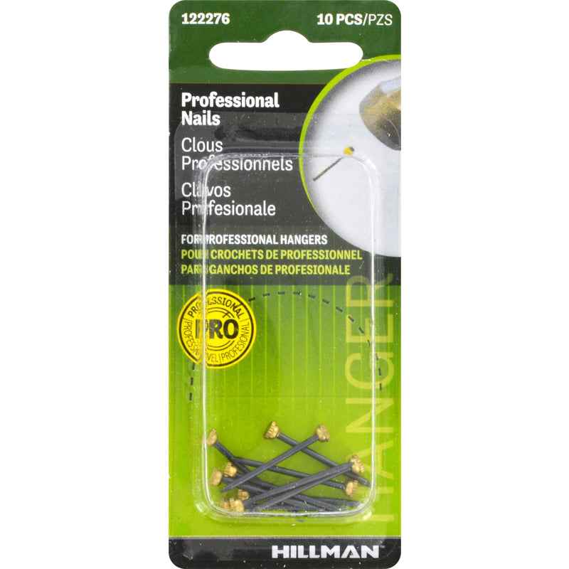 Hillman AnchorWire Steel-Plated Classic Picture Hanging Nails 10 pk (Pack of 10) - Image 2