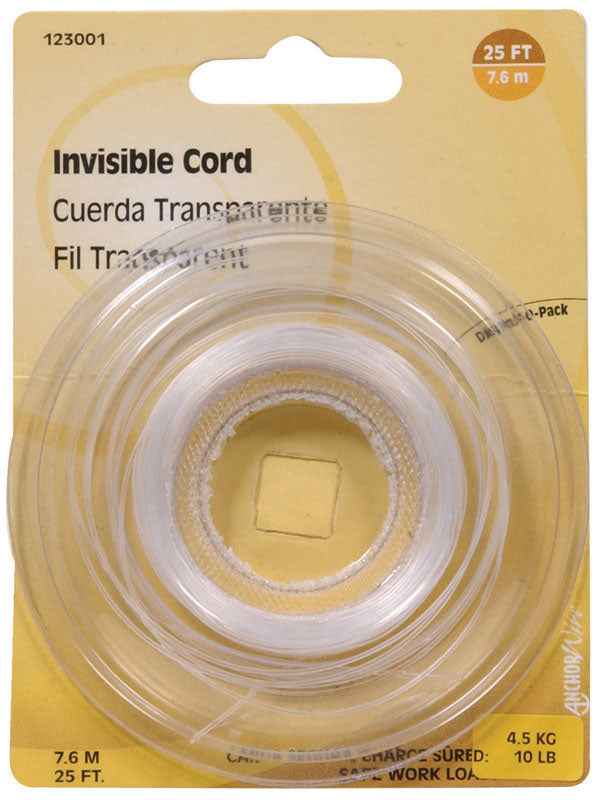 Hillman Plastic 18 Ga. Invisible Cord (Pack of 10) - Image 2