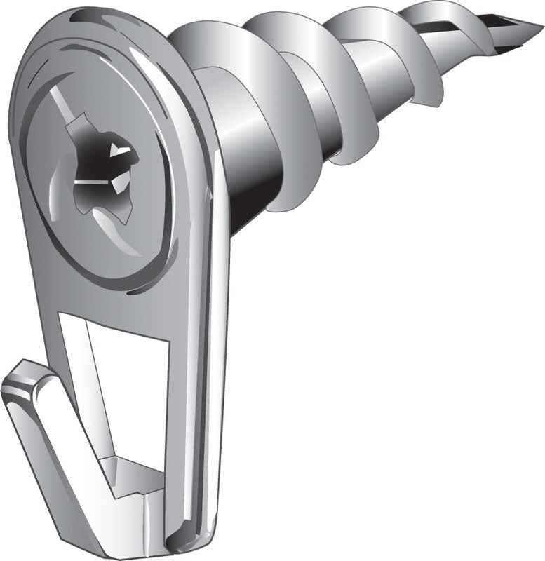 Hillman WallDriller Brass-Plated Drywall Picture Hook 50 lb. 2 pk (Pack of 10) - Image 2