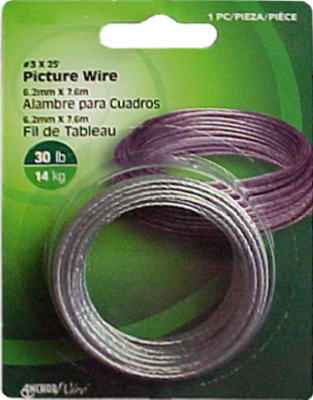Hillman AnchorWire Steel-Plated Silver Braided Picture Wire 30 lb. 10 pk (Pack of 10) - Image 2