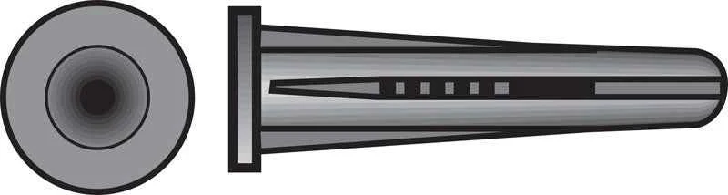 Hillman .19 in. D X 1 in. L Plastic Round Head Conical Anchor 100 pk - Image 2