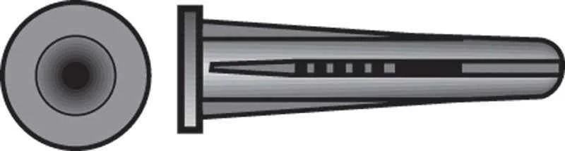 Hillman 0.164 in. Dia. x 1 in. L Plastic Pan Head Conical Anchor Kit 8 pk (Pack of 10)
