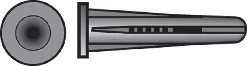 Hillman .190 in. Dia. x 1 in. L Plastic Pan Head Conical Anchor 10 pk (Pack of 10) - Image 2