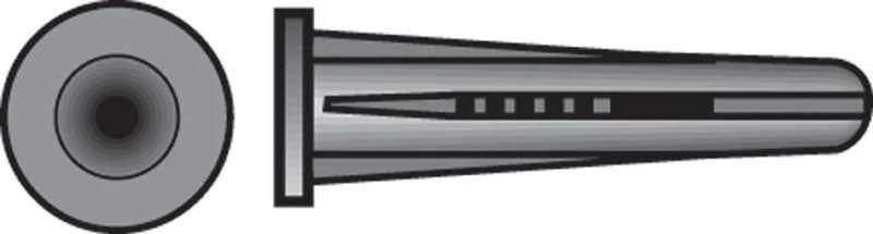 Hillman .164 in. Dia. x 7/8 in. L Plastic Pan Head Conical Anchor 14 pk (Pack of 10) - Image 2