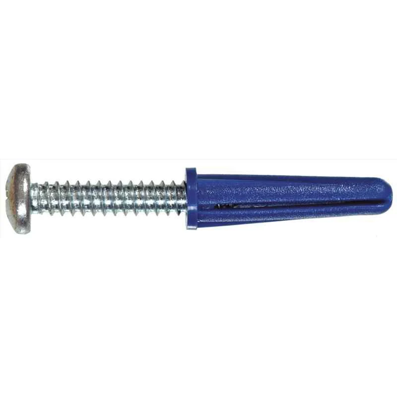 Hillman .25 in. Dia. x 1-3/8 in. L Plastic Pan Head Conical Anchor 20 pk (Pack of 5) - Image 5