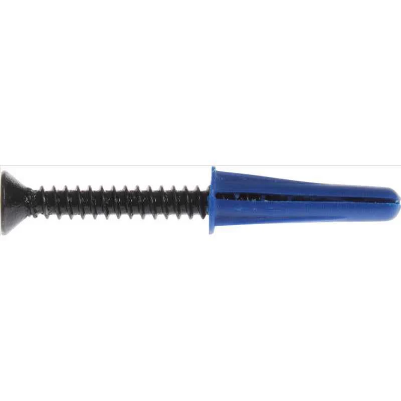 Hillman .190 in. Dia. x 1 in. L Plastic Flat Head Conical Anchor 4 pk (Pack of 10) - Image 3