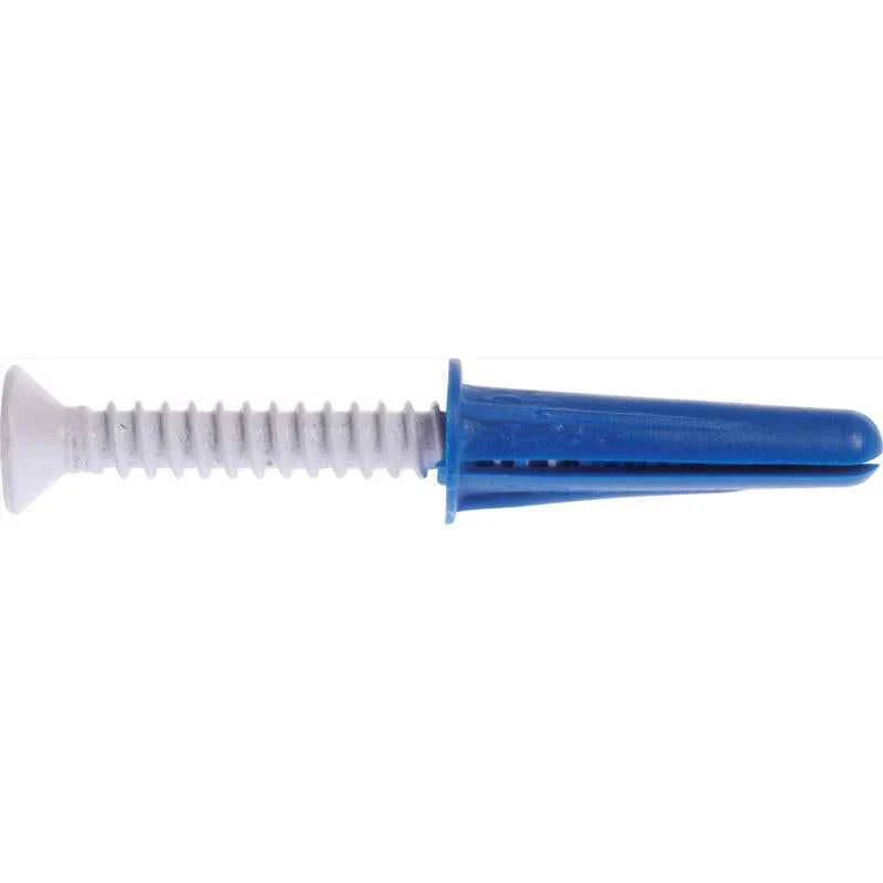 Hillman .190 in. Dia. x 1 in. L Plastic Flat Head Conical Anchor 4 pk (Pack of 10) - Image 3
