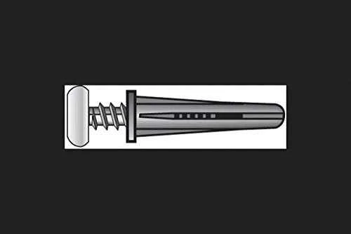 Hillman .19 in. Dia. x 1 in. L Plastic Pan Head Conical Anchor 25 pk (Pack of 5) - Image 3