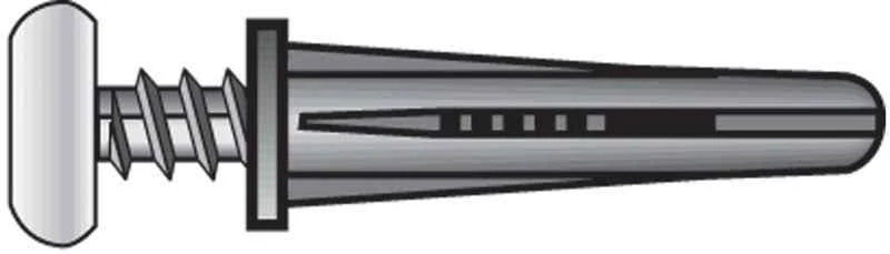 Hillman .190 in. Dia. x 1 in. L Plastic Pan Head Conical Anchor 4 pk (Pack of 10) - Image 2