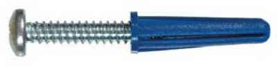 Hillman .138 in. Dia. x 3/4 in. L Plastic Pan Head Conical Anchor 75 pk (Pack of 5) - Image 2