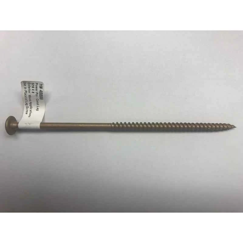 Hillman Power Pro 5/16 in. x 8 in. L Hex Steel Lag Screw 25 pk (Pack of 25)