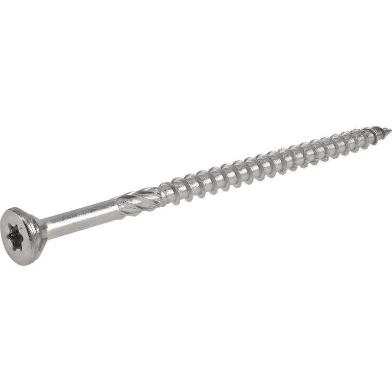 Hillman Power Pro No. 10 x 3-1/2 in. L Star Flat Head Exterior Deck Screws 1 lb.