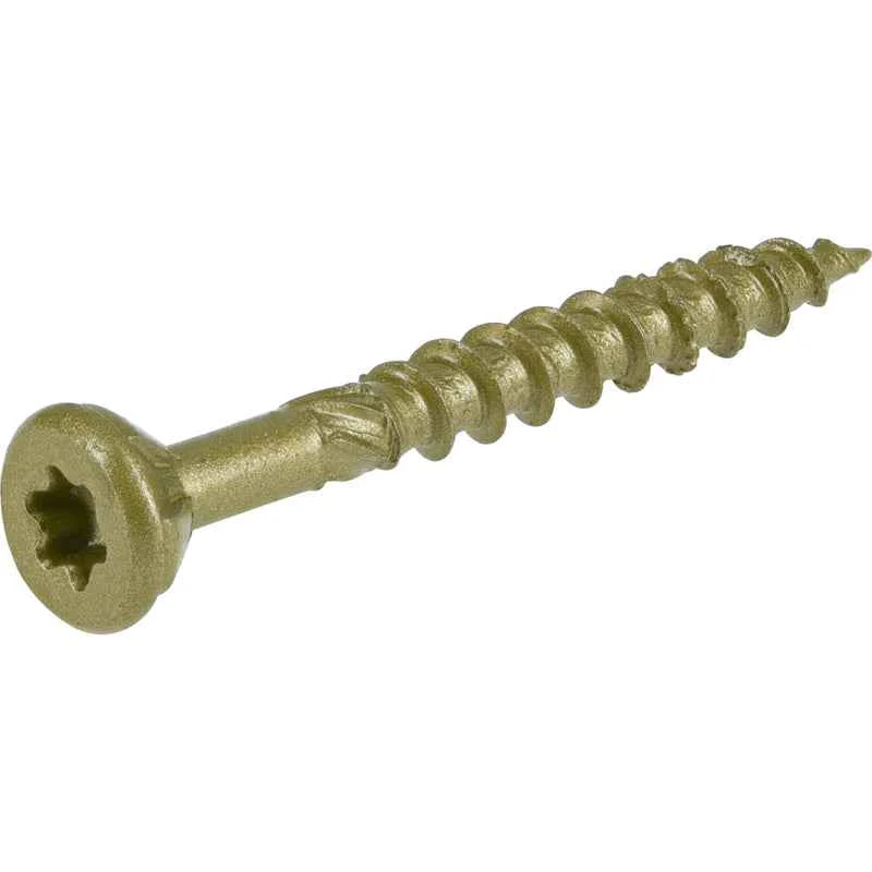 Hillman Power Pro No. 8 x 1-1/2 in. L Star Exterior Wood Screw 1 lb.