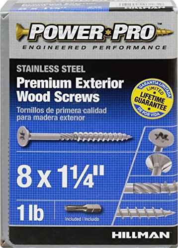 Hillman Power Pro No. 8 x 1-1/4 in. L Star Flat Head Exterior Deck Screws 1 lb. - Image 3