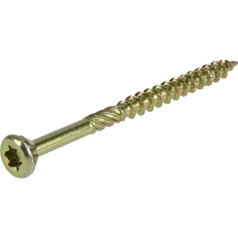 Hillman Power Pro No. 9 x 2-1/2 in. L Star Wood Screws 50 pk