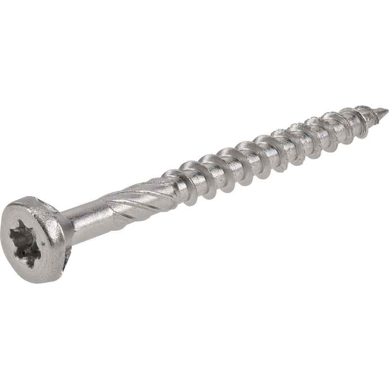 Hillman Power Pro No. 9 x 2 in. L Star Flat Head Exterior Deck Screws 1 lb.