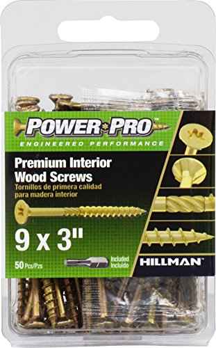 Hillman Power Pro No. 9  x 3 in. L Star Wood Screws 50 pk - Image 3