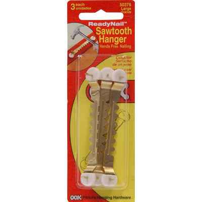Hillman AnchorWire Brass-Plated Classic Picture Hanger 10 lb. 4 pk (Pack of 10) - Image 2