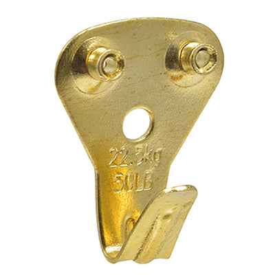 Hillman AnchorWire Brass-Plated Classic Picture Hanger 50 lb. 2 pk (Pack of 10) - Image 2