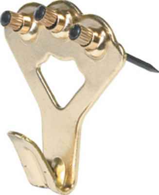 Hillman AnchorWire Brass-Plated Classic Picture Hanger 75 lb. 1 pk (Pack of 10) - Image 2
