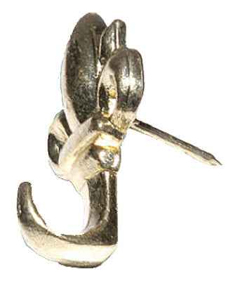 Hillman AnchorWire Gilt Gold Push Pin Picture Hook 20 lb. 3 pk (Pack of 10) - Image 2