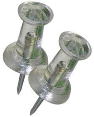 Hillman Clear Push Pins 16 pk (Pack of 6) - Image 2