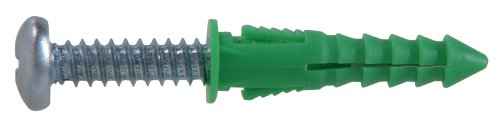 Hillman 1/4 in. Dia. x 1-1/2 in. L Plastic Pan Head Ribbed Anchor 4 pk (Pack of 6) - Image 3