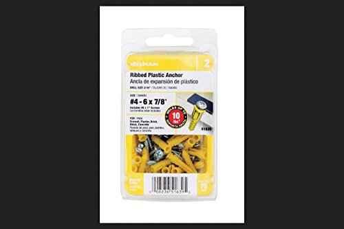Hillman 0.164 in. Dia. x 7/8 in. L Plastic Pan Head Ribbed Anchor 75 pk (Pack of 5) - Image 3