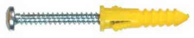 Hillman 0.164 in. Dia. x 7/8 in. L Plastic Pan Head Ribbed Anchor 6 pk (Pack of 6) - Image 2
