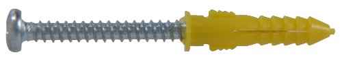 Hillman 0.164 in. Dia. x 7/8 in. L Plastic Pan Head Ribbed Anchor 6 pk (Pack of 6) - Image 3