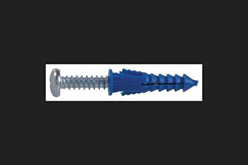 Hillman 0.164 in. Dia. x 1-1/4 in. L Plastic Ribbed Head Ribbed Anchor 25 pk (Pack of 5) - Image 3