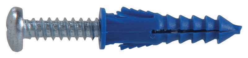 Hillman 0.164 in. Dia. x 1-1/4 in. L Plastic Ribbed Head Ribbed Anchor 25 pk (Pack of 5) - Image 4