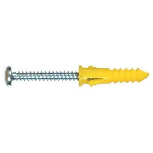Hillman 0.164 in. Dia. x 1-1/4 in. L Plastic Pan Head Ribbed Anchor 6 pk (Pack of 6) - Image 3