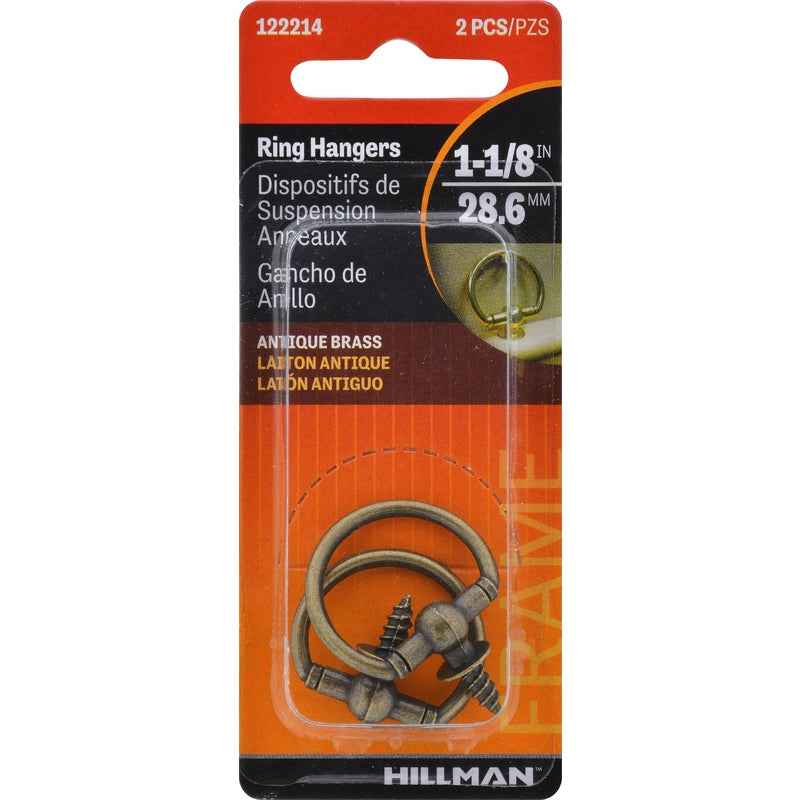 Hillman AnchorWire Antique Round Ring Hanger 2 pk (Pack of 10) - Image 3