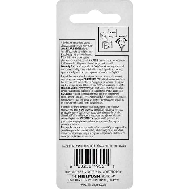 Hillman AnchorWire Antique Round Ring Hanger 2 pk (Pack of 10) - Image 4