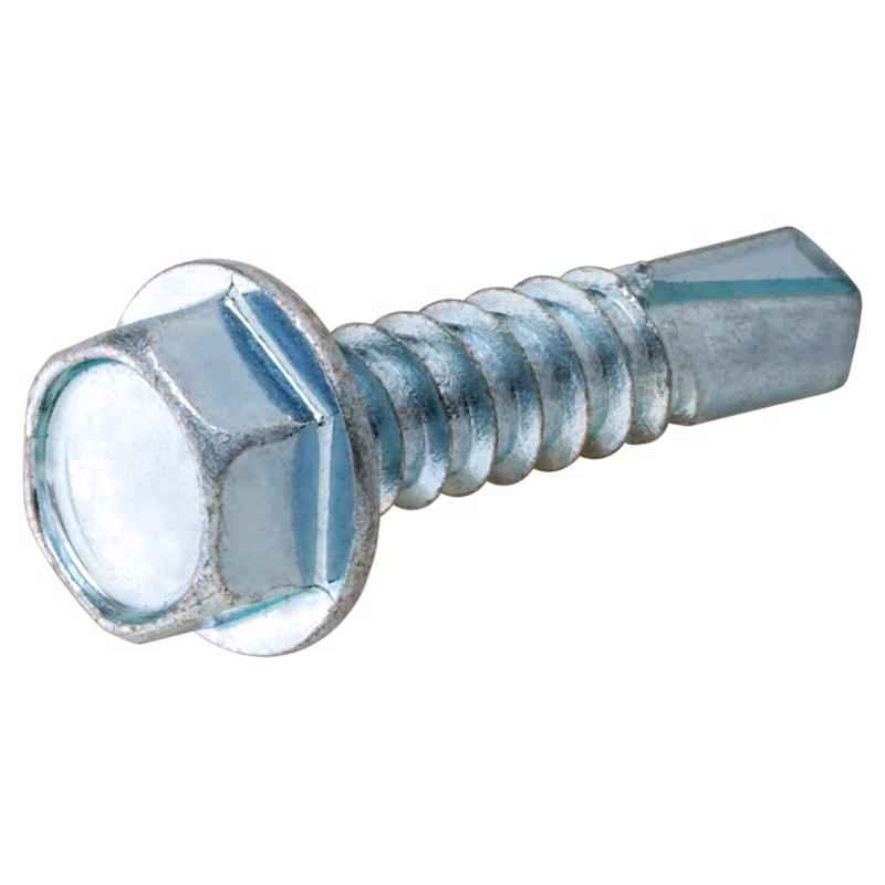 Hillman No. 8-18 X 1/2 in. L Hex Hex Washer Head Self- Drilling Screws 100 pk - Image 4