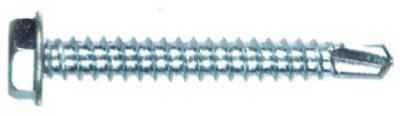 Hillman No. 8-18 X 1 in. L Hex Hex Washer Head Self- Drilling Screws 100 pk - Image 2