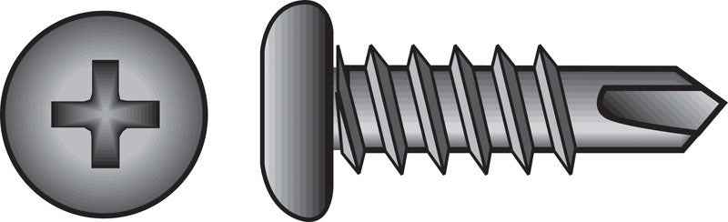 Hillman No. 6-20 X 3/8 in. L Phillips Pan Head Sheet Metal Screws 100 pk - Image 2