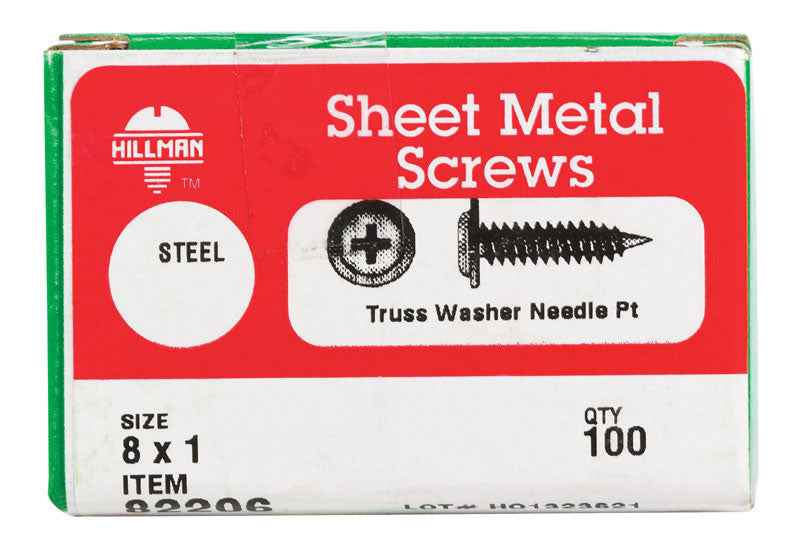 HILLMAN No. 8 Ga. X 1 in. L Phillips Truss Head Self-Piercing Screws 1 pk - Image 2