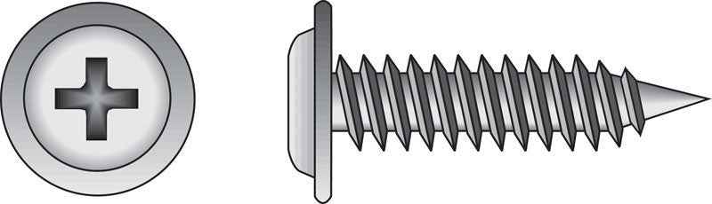 HILLMAN No. 8 Ga. X 3/4 in. L Phillips Truss Head Sheet Metal Screws 100 pk - Image 3